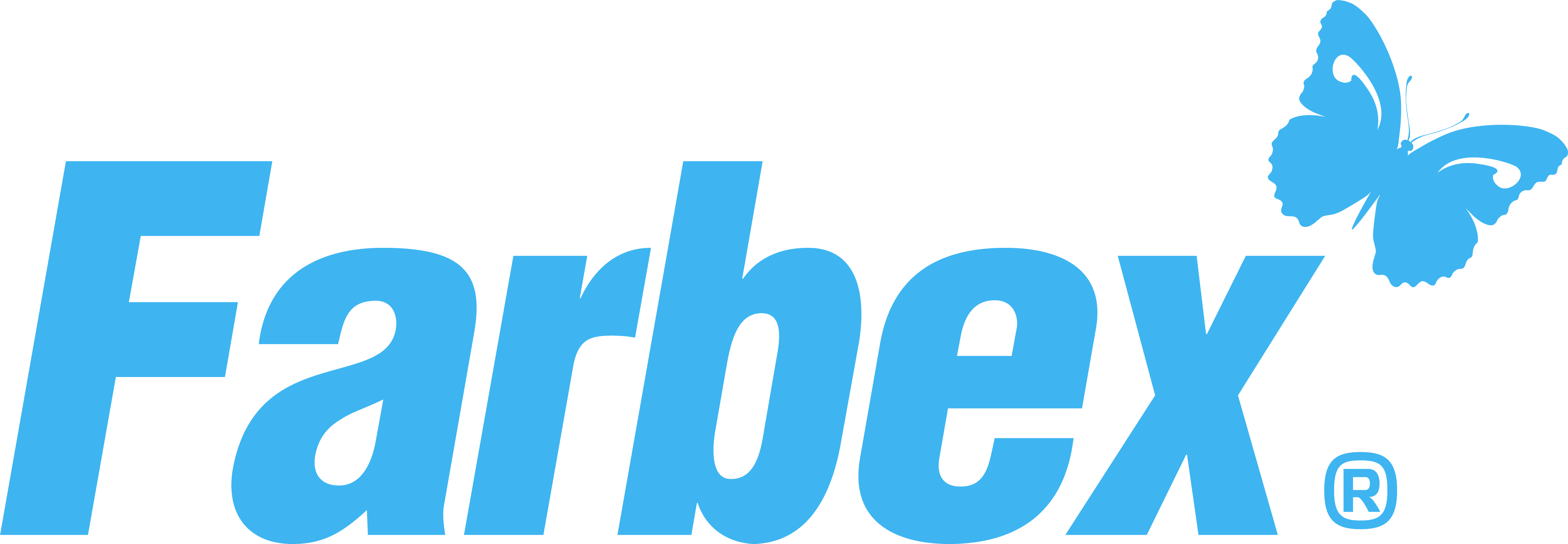 Логотип голубой Farbex